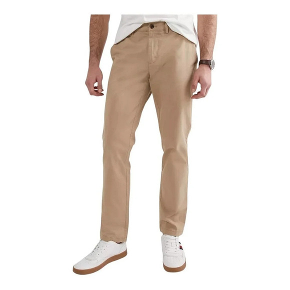 tommy hilfiger regular fit stretch khakis - Picture 1 of 6